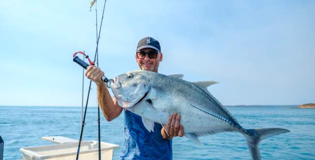 Epic fishing moments and fresh catches on your Kimberley cruise.