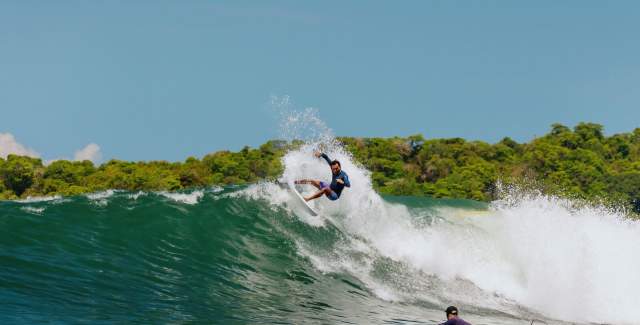 Surf at The Point in Santa Catalina, Veraguas province, Panamá