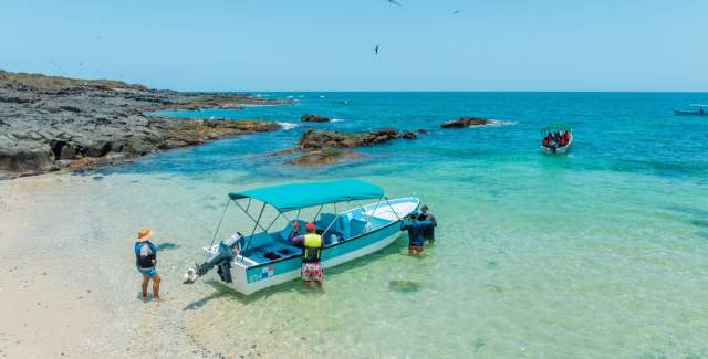 Boat on the Beach in Pedasi