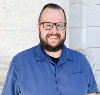 Headshot of John Scmidt Creatvie Producer for Travel Wisconsin