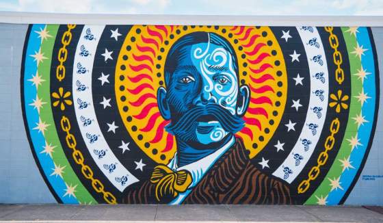 Public art of Bass Reeves Mural