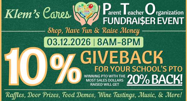 Klem's Cares PTO Fundraiser Event