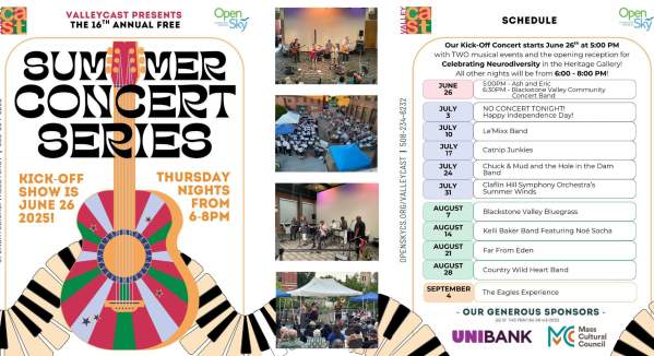 ValleyCAST presents the 2025 Free Summer Concert Series