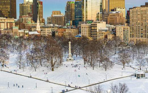 Boston Common in Winter
