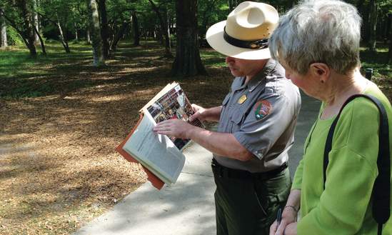 park ranger at fort raleigh national park