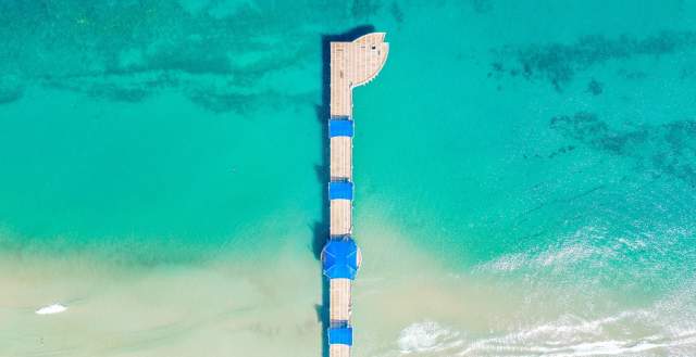 Pompano Beach's fishing pier in Greater Fort Lauderdale
