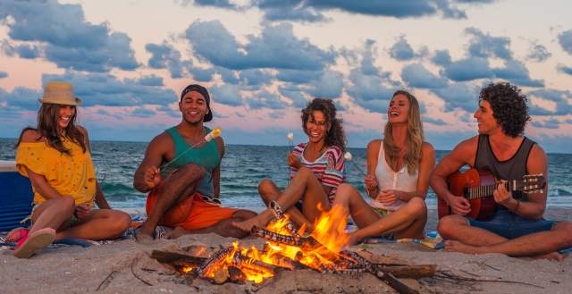 millennials beach
