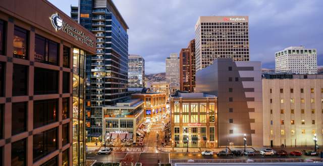 Downtown Salt Lake at Night