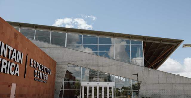 View of the Mountain America Expo Center North Entrance