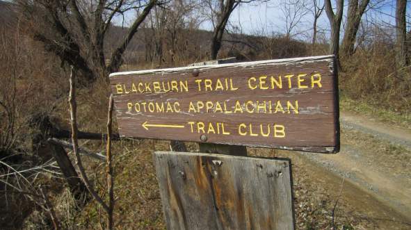 Blackburn Trail Center, Potomac Appalachian Trail Club, Sign in Round Hill Virginia