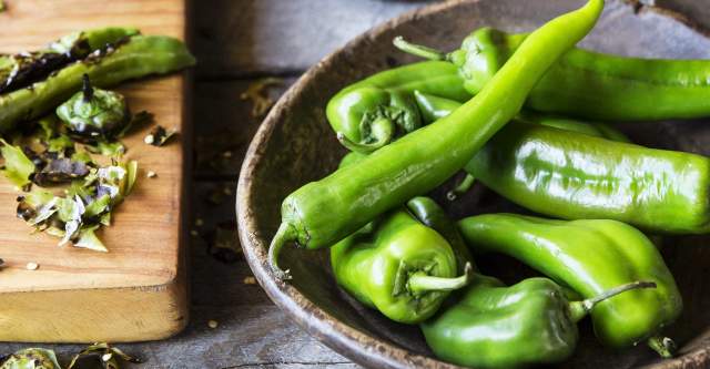Prepping Green Chile