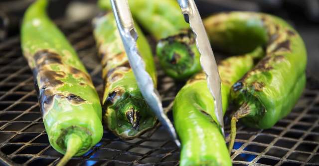 Roasting Green Chile