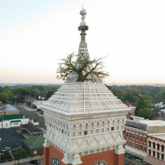 インディアナ州　The Tower Tree グリーンズバーグ Tower Tree - Visit Greensburg