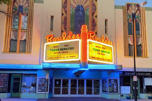 Boulder Theater marquee