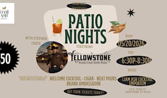 Patio Nights: A Distillery Series featuring Yellowstone Bourbon