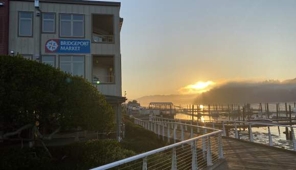 After-hours: Sunset at Bridgeport Market