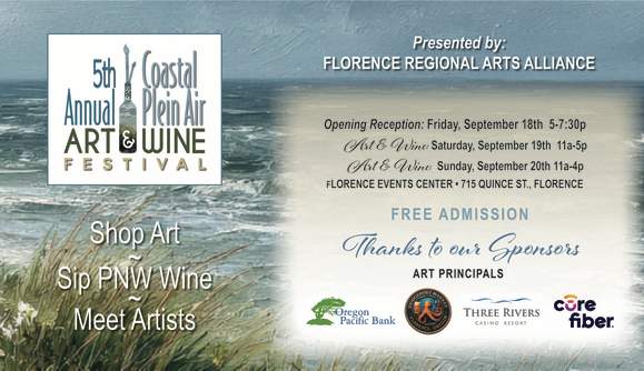 5th Annual Coastal Plein Air Art and Wine Festival