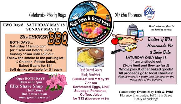 Florence Elks Lodge Rhody Days Fundraisers