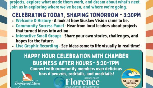 Business After Hours &#8211; Celebrate with Siuslaw Vision & Surfside Bistro at Driftwood Shores