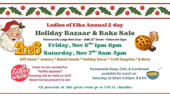 Ladies of Elks Holiday Bazaar & Bake Sale