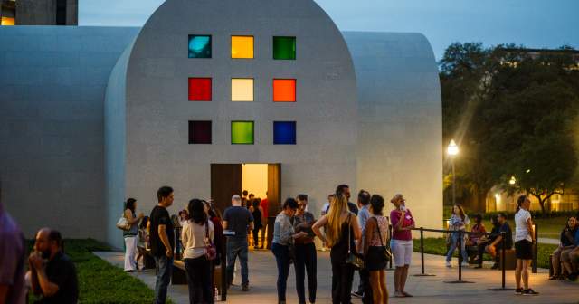 Ellsworth Kellys Austin installation at the Blanton Museum of Art at The University of Texas at Austin.