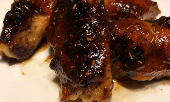 Bourbon Maple Glazed Chicken Wings | Brantview Farms Maple