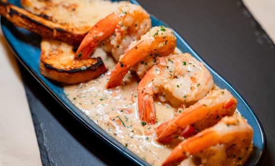 Shrimp meal at Shamrocks