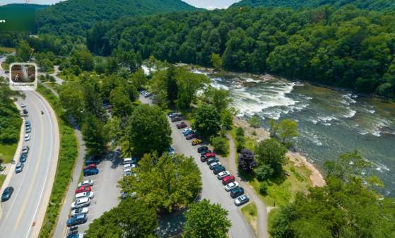 SkyNav virtual tour opening on Ohiopyle