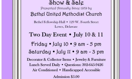 66th Annual Lewes Antiques & Home Décor Show & Sale
