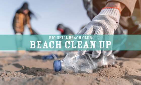Beach Clean-Up at Big Chill beach Club