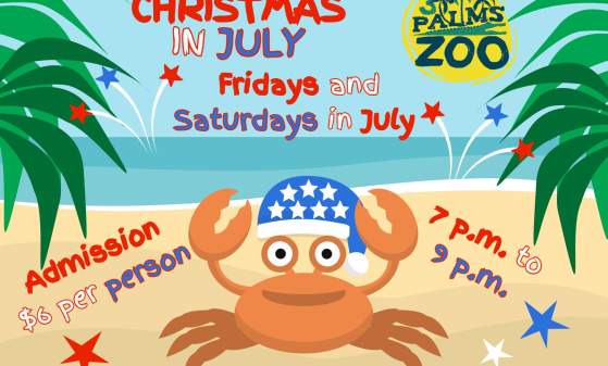 Christmas in July at 3 Palms Zoo