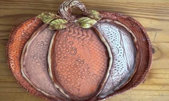 Clay Jack-O-Lantern