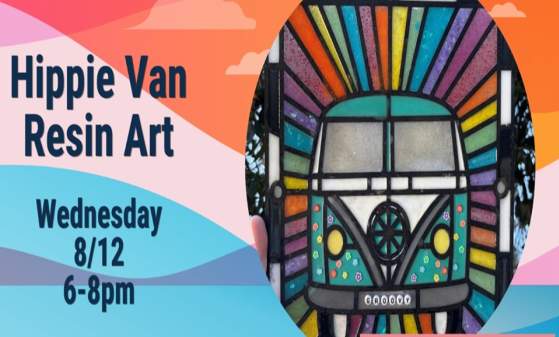 Hippie Van Resin Art