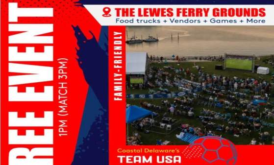 Free Team USA Watch Party at Lewes Ferry Grounds