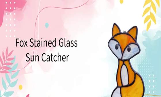 Fox Stained Glass Sun Catcher