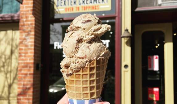 Ice cream at Dexter Creamery