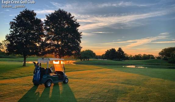 Sunset at eagle crest golf club