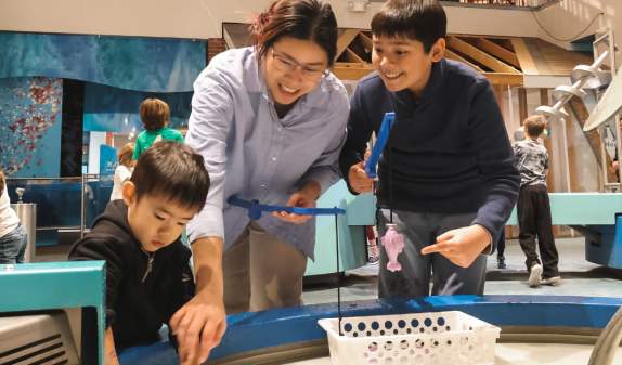 Family at the Hands on Museum