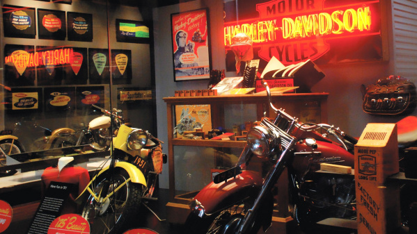 Harley Davidson Museum Interior Memorabilia