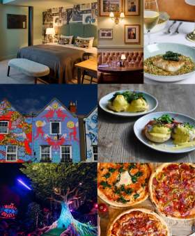 Hotel du Vin, Bistro du Vin, TreeTop Golf, Six Sisters mural, burra eggs benedict, L'Osteria
