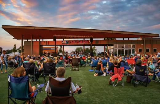 people at an outdoor concert
