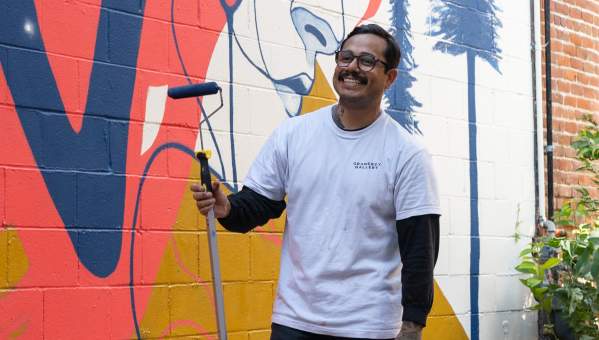 Mural Artist Raymond Argumedo