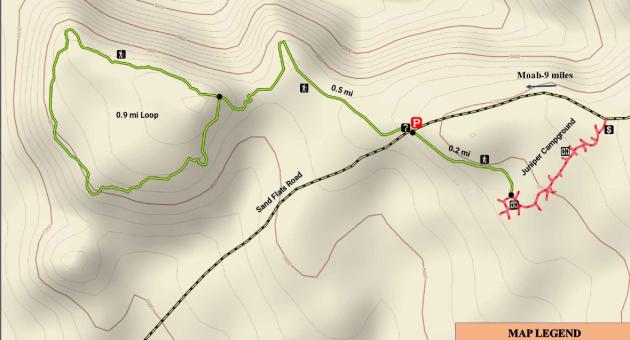 Juniper Mesa Hiking Trail map