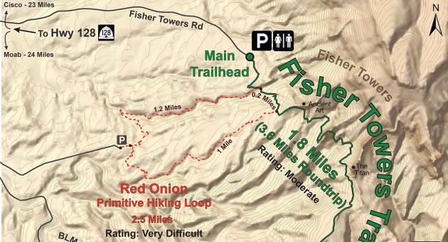 Red Onion Trail map