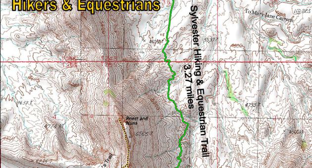 Sylvester Trail map