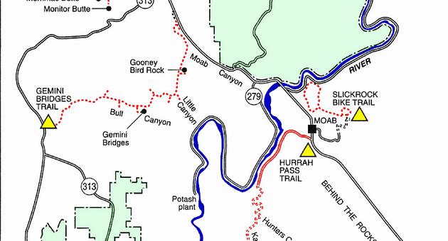 Hurrah Pass trail map