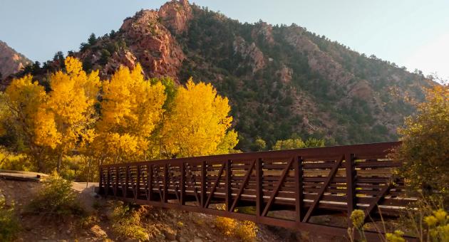 The Cedar Canyon Trail is a paved trail with two bridges that cross over Coal Creek and connect to the Coal Creek Trail in Cedar City, UT.