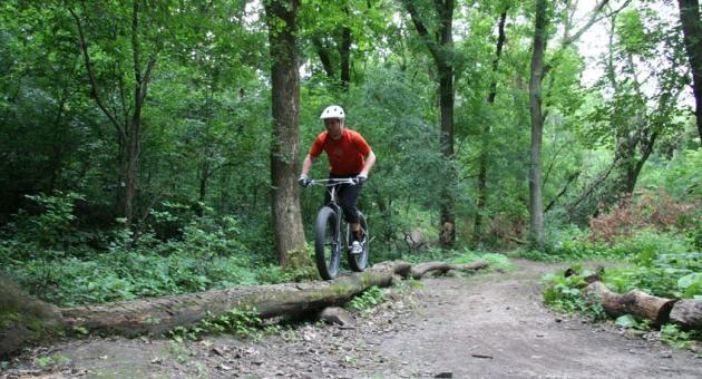 Biking on Mountain Bike Trail