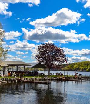 View of the Docksider on Glen Lake