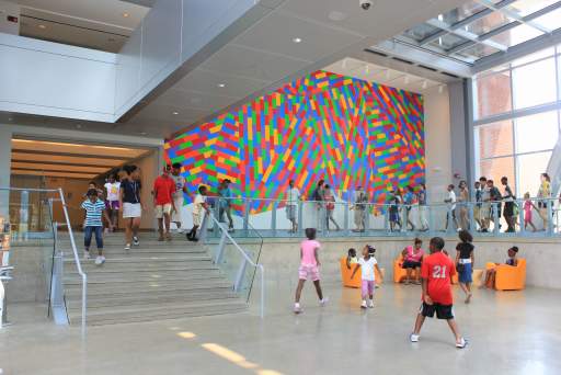 Akron Art Museum Lobby Filled With Kids